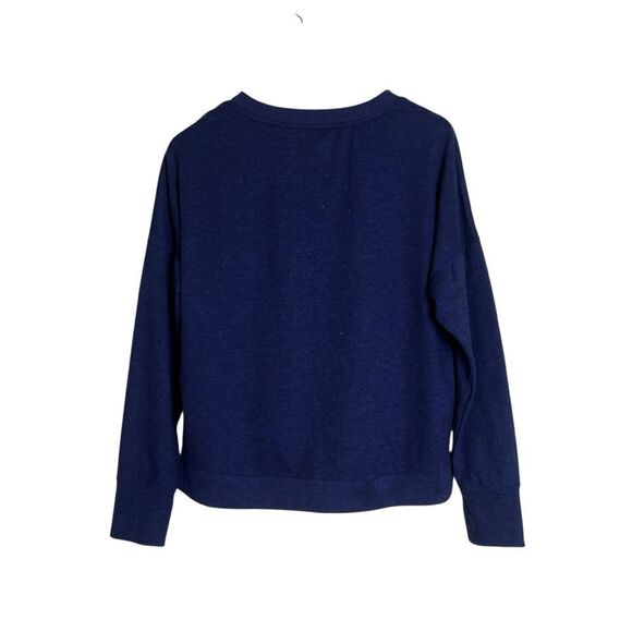 Gap fit navy brushed tech jersey sweater. Size small - Picture 6 of 7